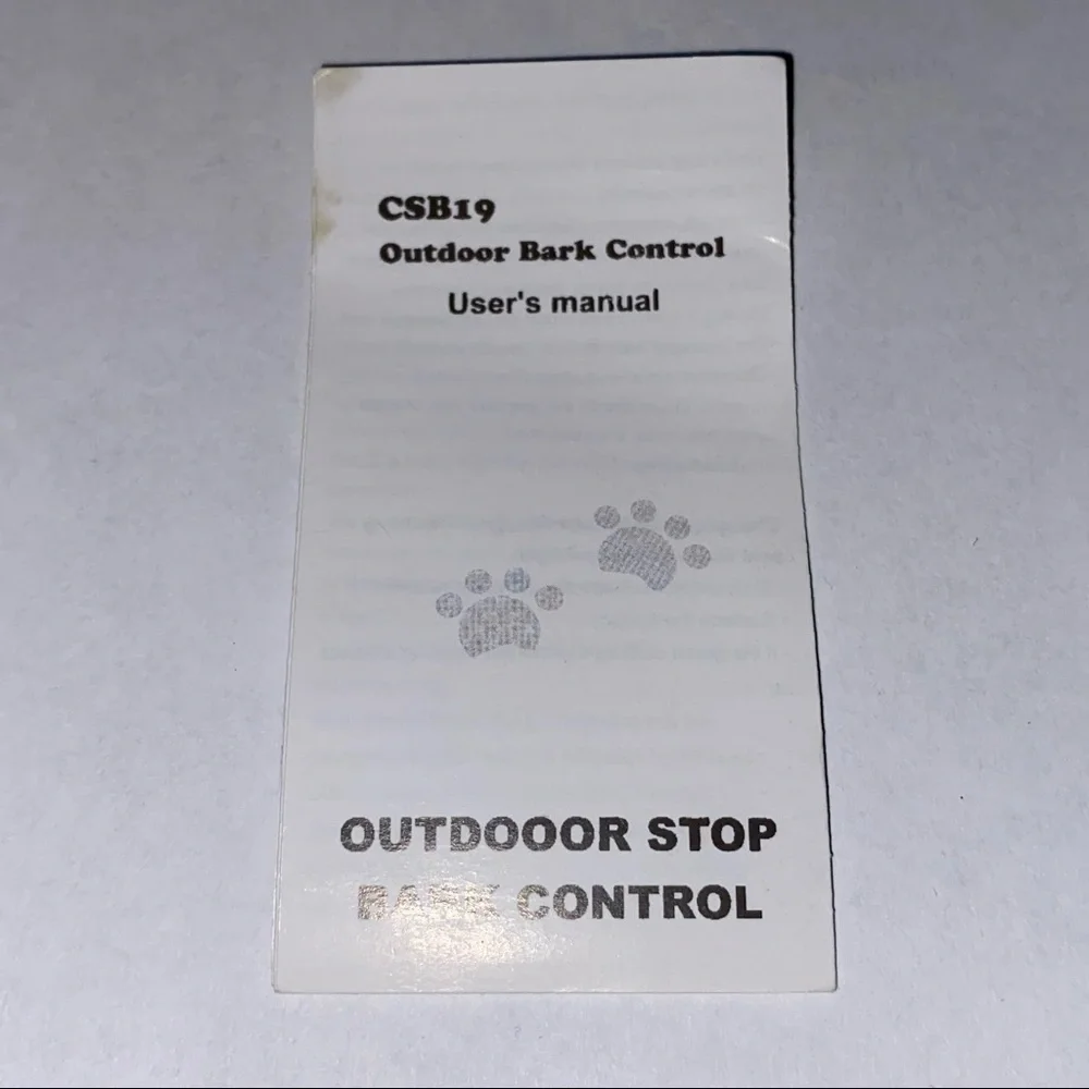 UANAX Outdoor Dog Bark Control CSB19 for No Barking Dog Training (New)